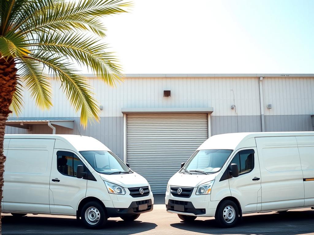 Cyberwell service vans parked outside the Cyberjaya workshop